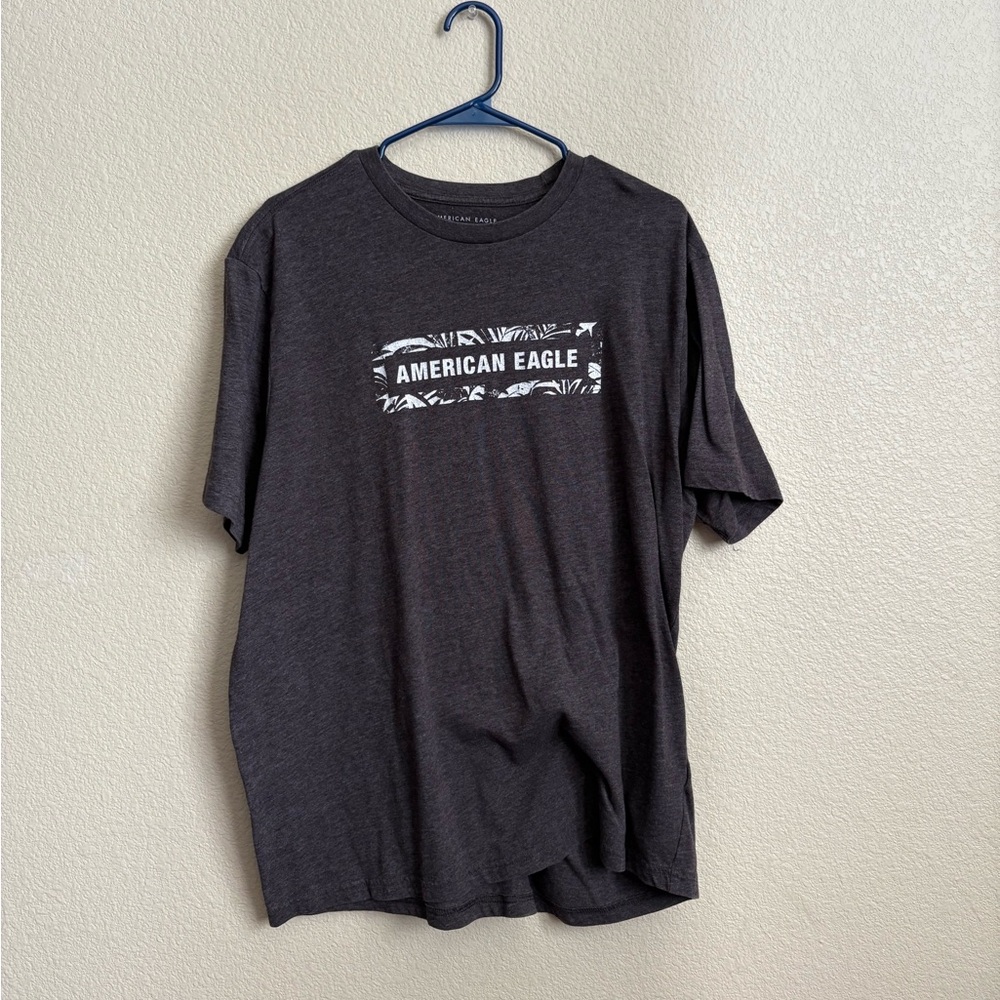 American Eagle Outfitters Dark Gray Graphic Tee
